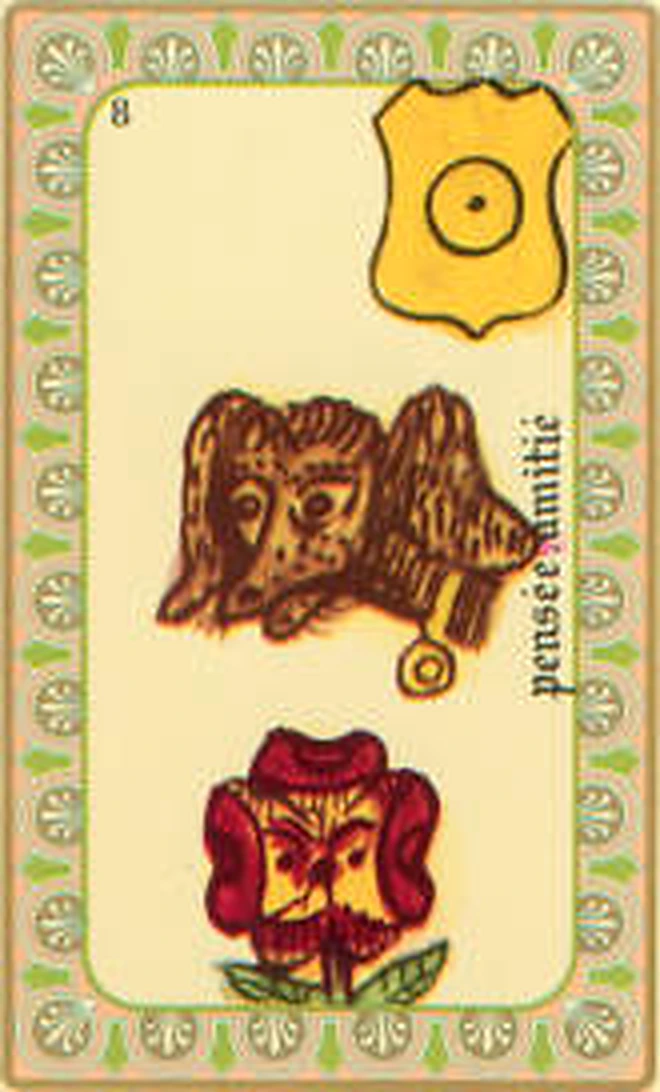 Carte 08 Pensée-Amitié de l’Oracle Belline