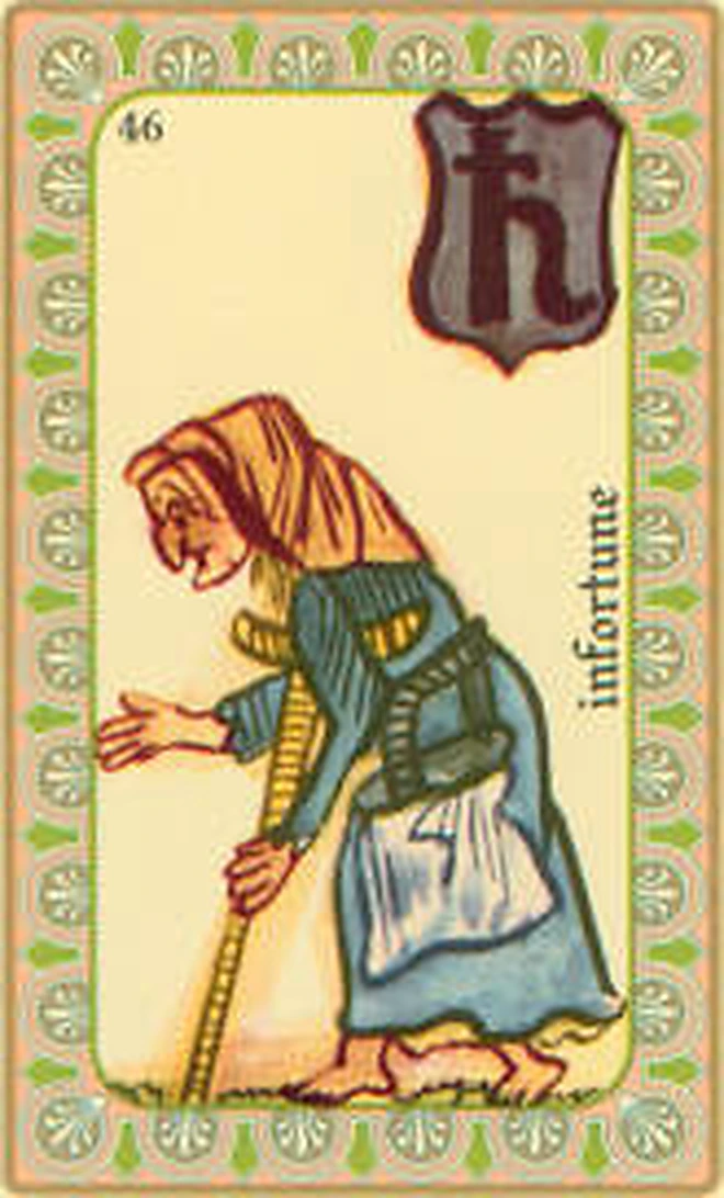 Carte 46 Infortune de l’Oracle Belline